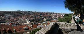 Panorama Photo Lisbon viewed from the Castle of São Jorge, Portugal